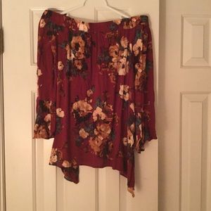 Off the shoulder floral top
